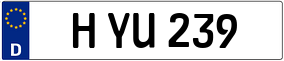 Trailer License Plate